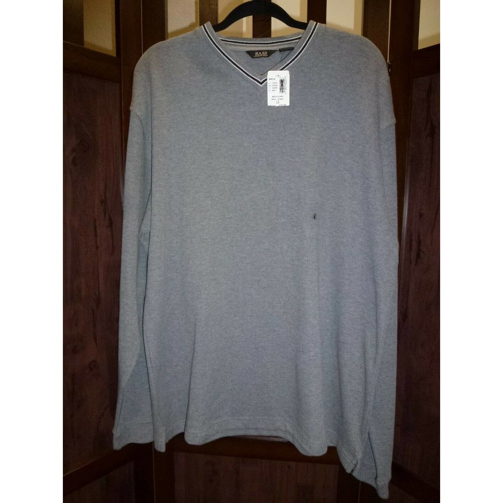 GH Bass & Co. Men's Gray Pullover Sweater LG